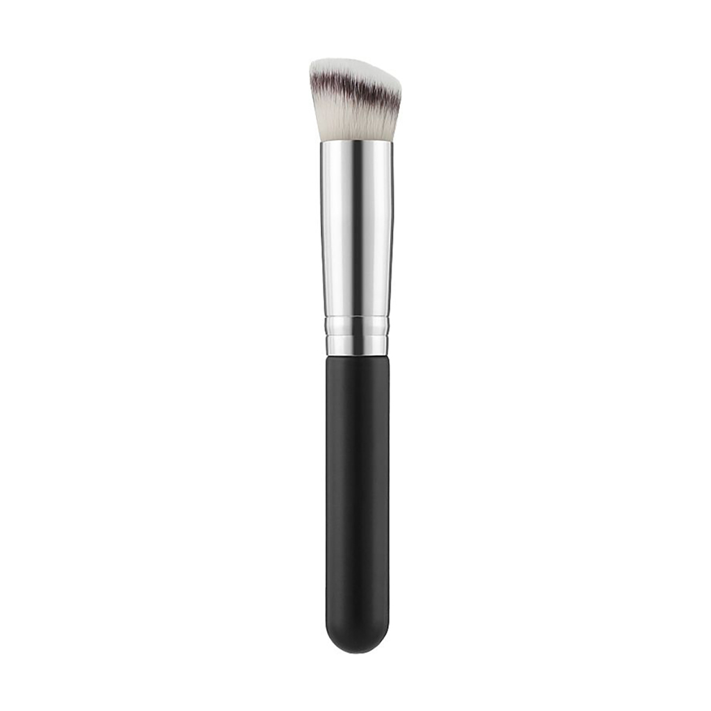 Пензель для макіяжу Cosmo Shop скошений, чорний, 14 см, 1 шт (CS-149)